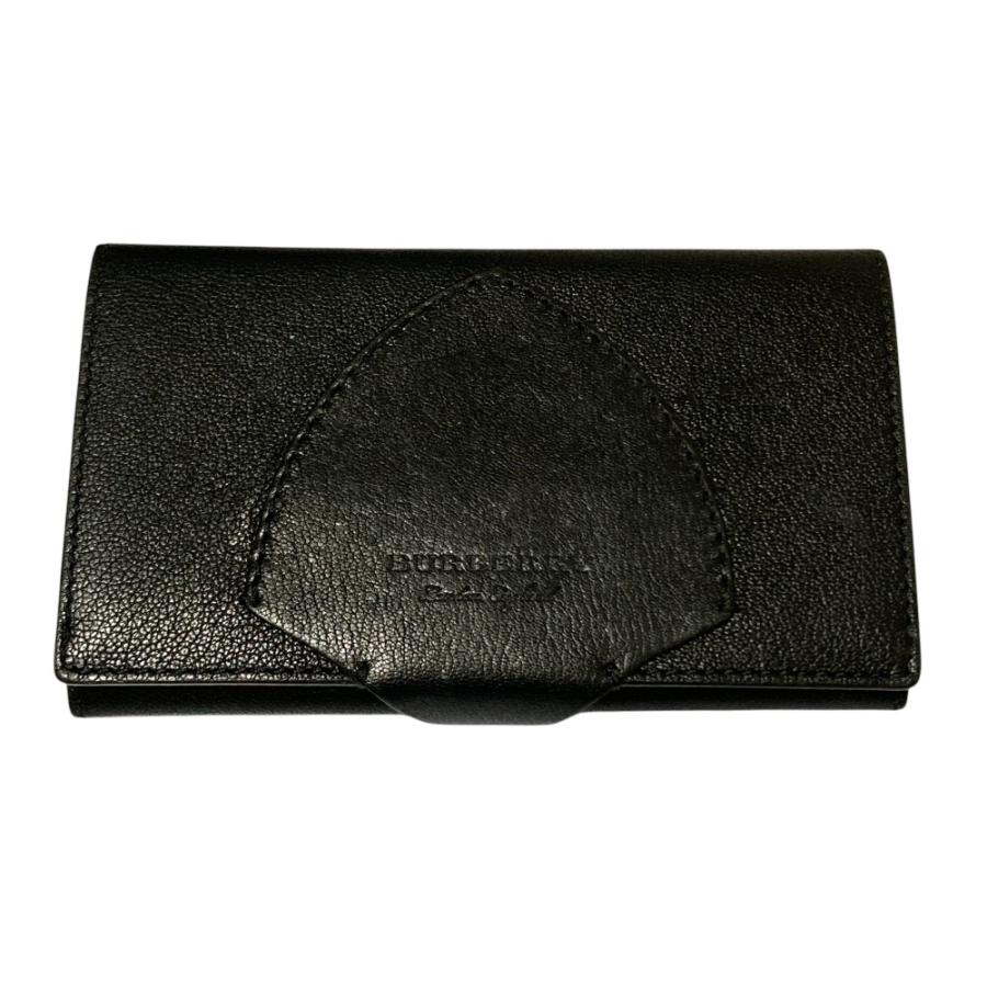 BURBERRY（バーバリー） 美品 レザー ロングウォレット 二つ折り長財布 