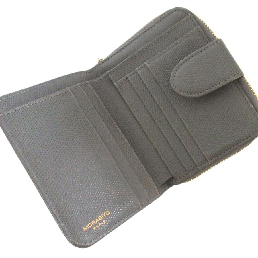 ⭐️未使用⭐️MORABITO モラビト ラウンドジップ 二つ折り財布 レザー MORABITO 美品 モラビト レザー ラウンドジップ コンパクト