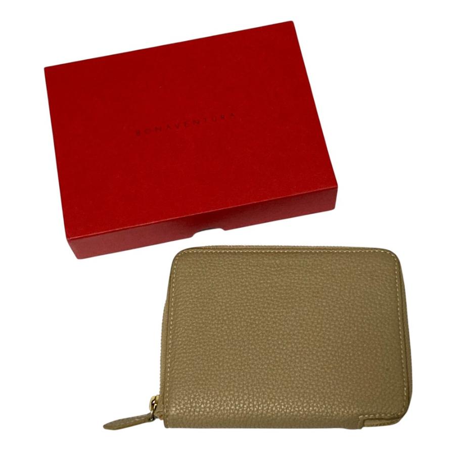 【美品】ボナベンチュラ ミディアムジップウォレット 2つ折り レザー 財布 新作】ミディアム ファンクショナル ジップウォレット