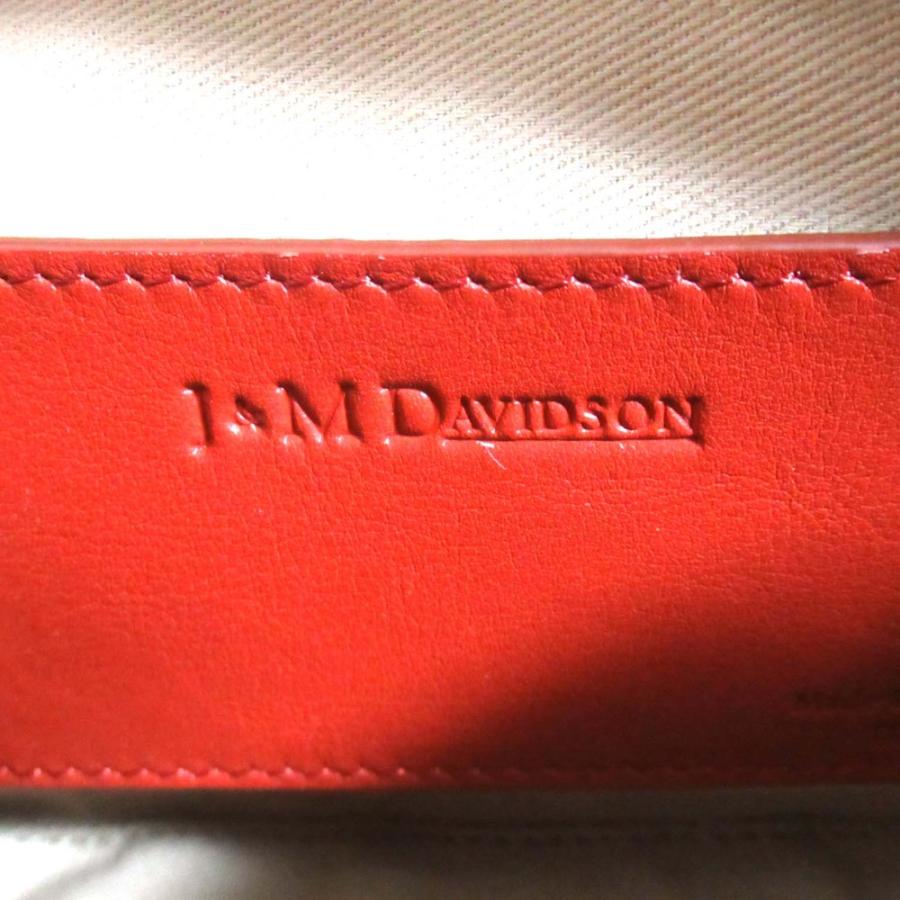 J&amp;M DAVIDSON ショルダーバッグ - 赤 【古着】【中古】 J&M Davidson（J＆Mデヴィッドソン） 美品 ジェイアンドエムデヴィッド