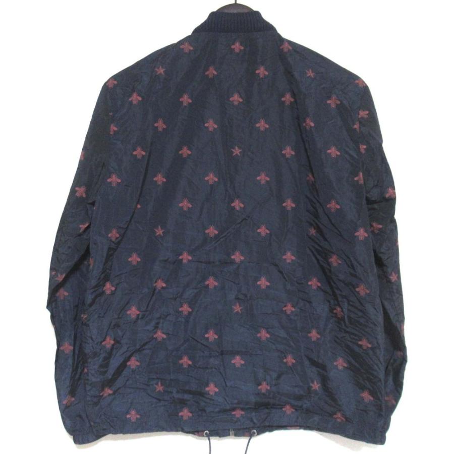 GUCCI ジャケット ネイビー GUCCI 美品 グッチ Bee Star Nylon Jacket ビー スタープリント