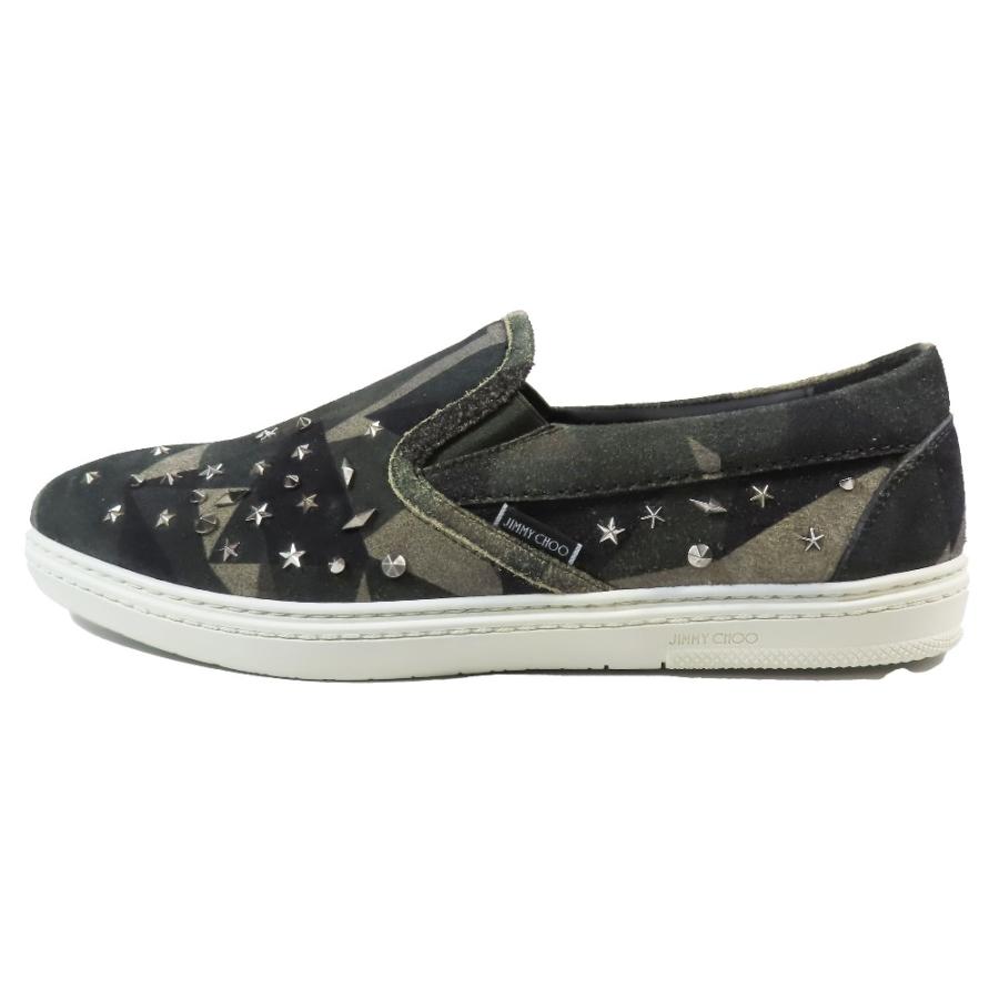 JIMMY CHOO（ジミーチュウ） 未使用 スリッポン 迷彩 スエード