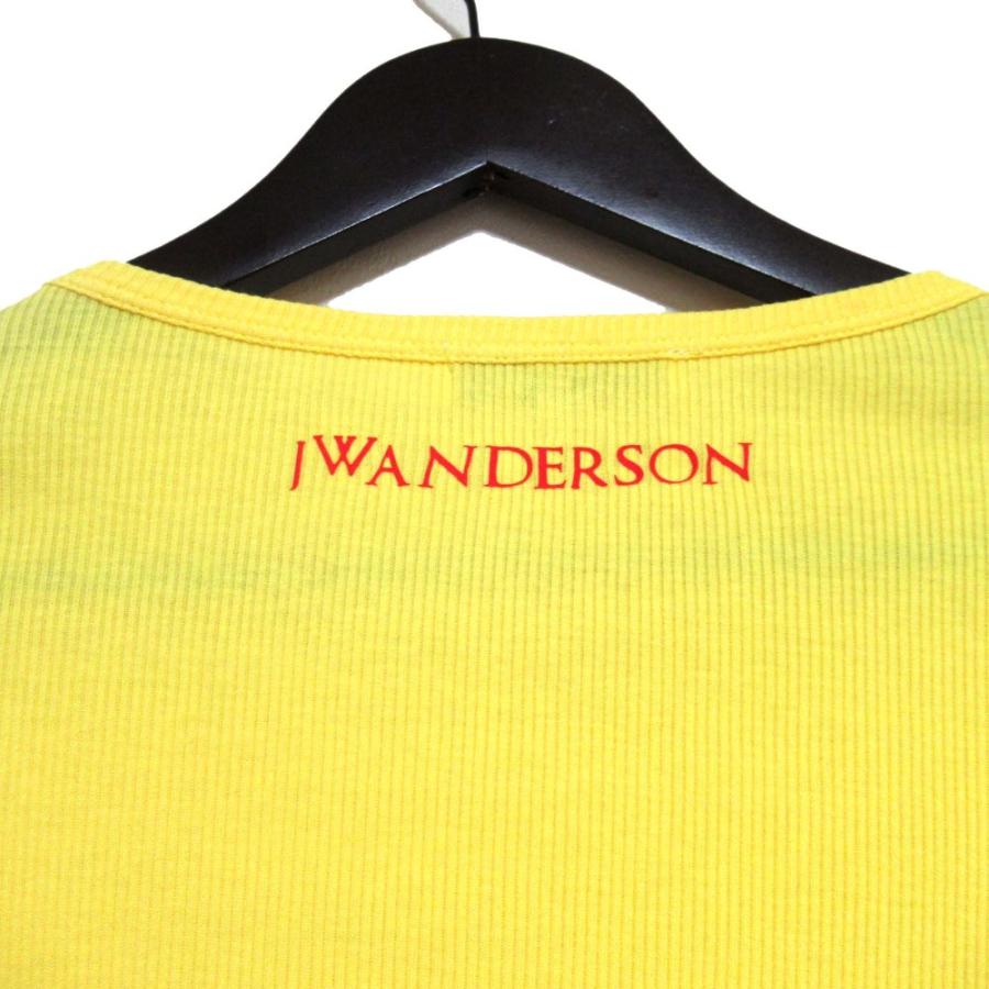 美品 JW ANDERSON ジェイダブリューアンダーソン リボンスリーブ 長袖 細リブ ニット カットソー Sサイズ イエロー レディース 古着 中古 USED 美品 JW ANDERSON ジェイダブリューアンダーソン リボンスリーブ 長袖