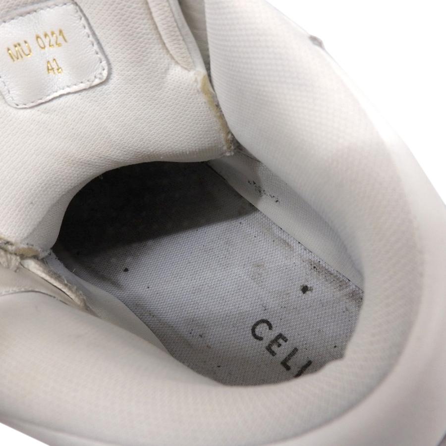 CELINE（セリーヌ） 良品 CT-01 レザー ハイトップ スニーカー