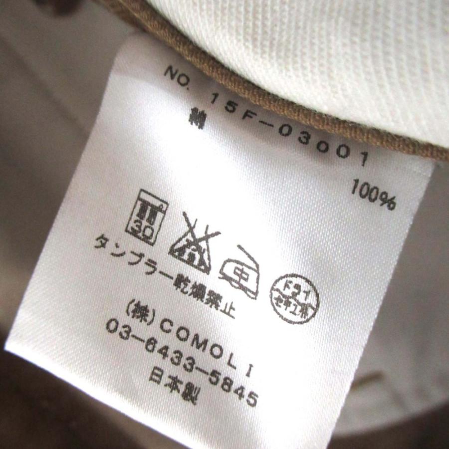 COMOLI（コモリ） 美品 ボタンフライ コットンチノ ベルテッドパンツ