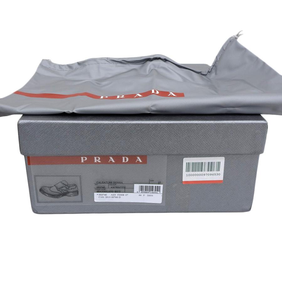 PRADA 美品 プラダ バイカラー ウイングチップ ダブルモンク