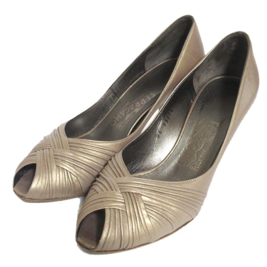 美品 Salvatore Ferragamo サルヴァトーレフェラガモ オープン