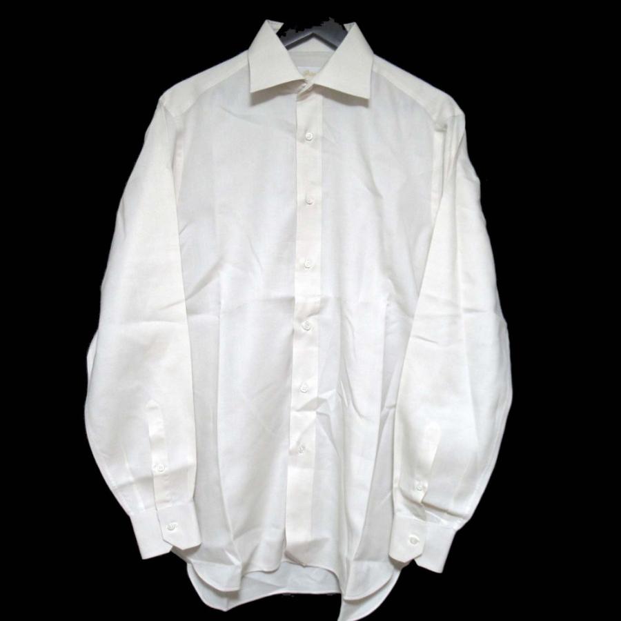 Brioni 美品 ブリオーニ 長袖 シャツ 41/16サイズ ベージュ系
