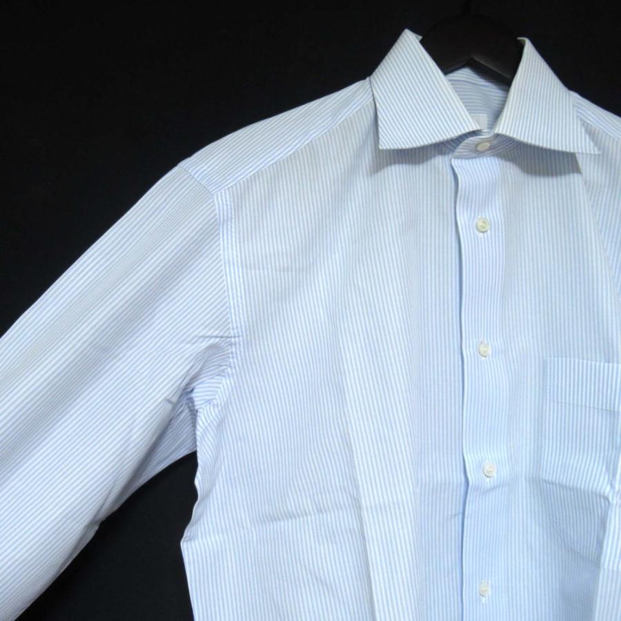 Brioni（ブリオーニ） 美品 ストライプ柄 ホリゾンタルカラー