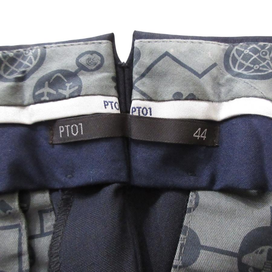 【未使用タグ付】PT01 TRAVELLER ストレッチウール スラックス PT01 美品 ピーティーゼロウーノ WINTER TRAVELLER SUPER SLIM