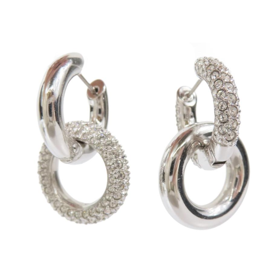 SWAROVSKI 新品同様 スワロフスキー Dextera フープピアス