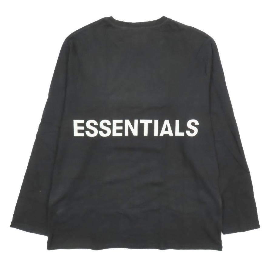 美品 ESSENTIALS エッセンシャルズ バックロゴ プリント 長袖 ロングT 