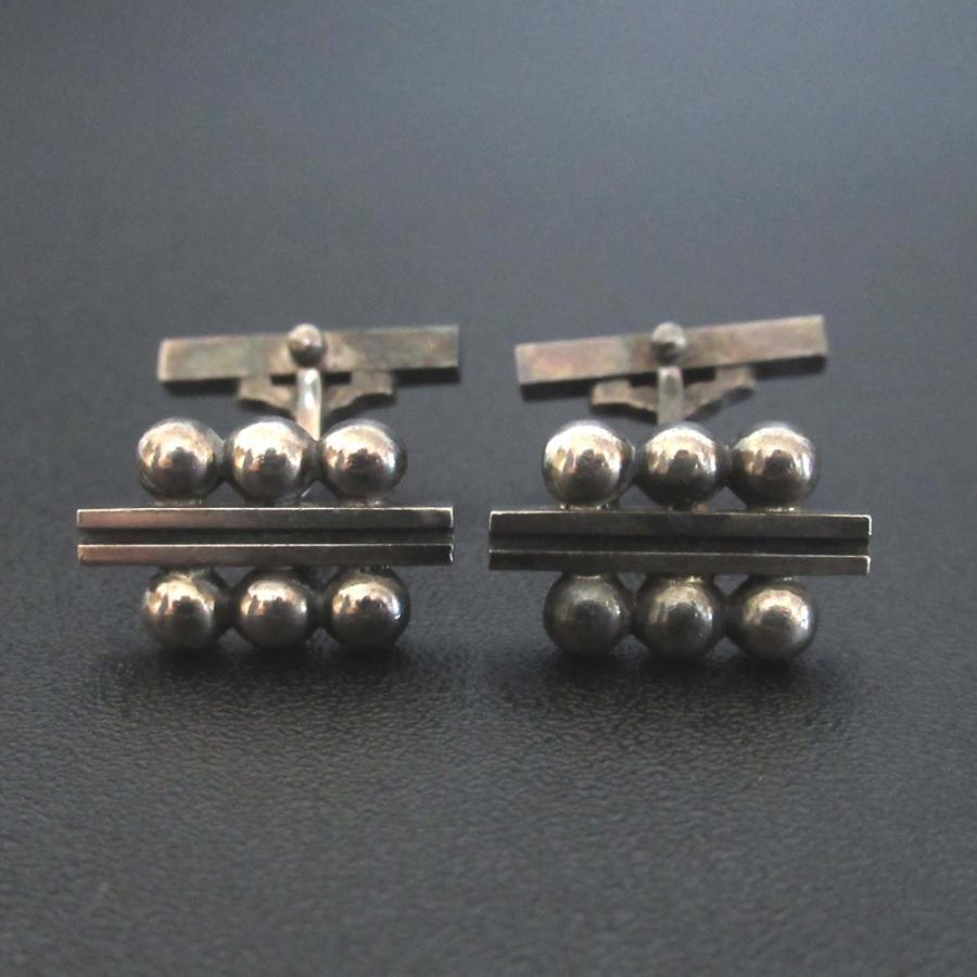 Georg Jensen（ジョージ ジェンセン） 美品 925SV No.61 カフスボタン