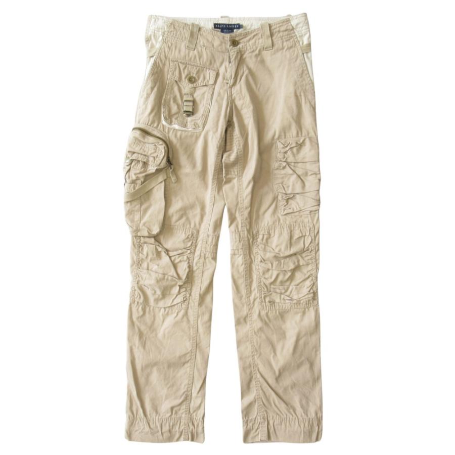 ポロラルフローレンカーゴパンツミリタリーM65レプリカP338大ロゴアメリカ古着 RRL US ARMY M-65 Type Cargo Pants オリーブ W32×L32 ダブル