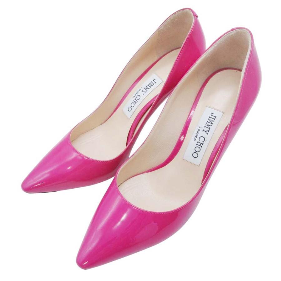 未使用級 ジミーチュウ ROMY65 レザー パンプス ポインテッドトゥ 本革