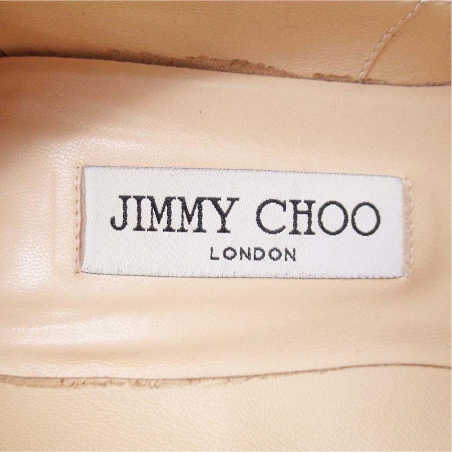 美品JIMMY CHOOパテントレザーパンプス　キューブ　ポインテッドトゥ裏張り ブラックキッドレザー・ポインテッドトゥパンプス |ROMY 85