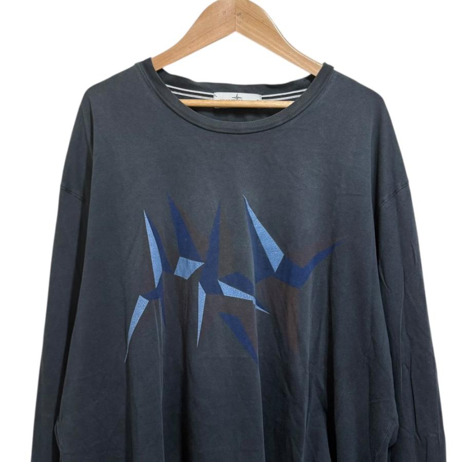 STONE ISLAND（ストーン アイランド） 長袖 プリント Tシャツ 