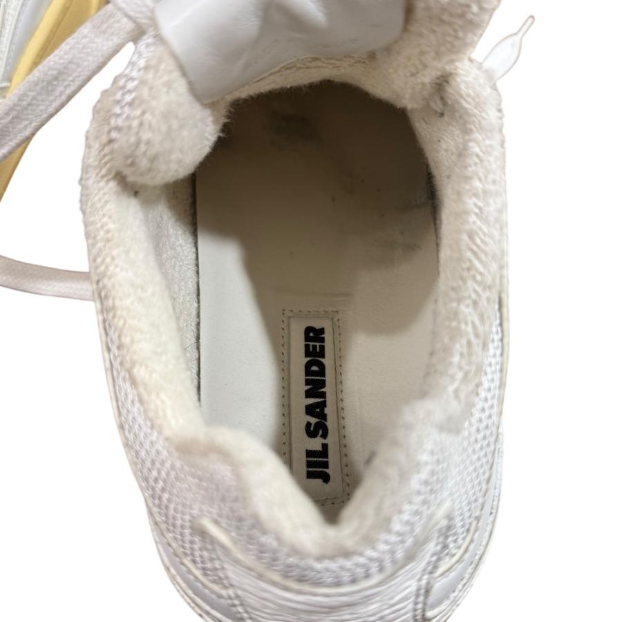 JIL SANDER （ジルサンダー）BASKET LO ホワイト スニーカー JIL SANDER 良品 ジルサンダー BASKET LO 裏地パイル レザー