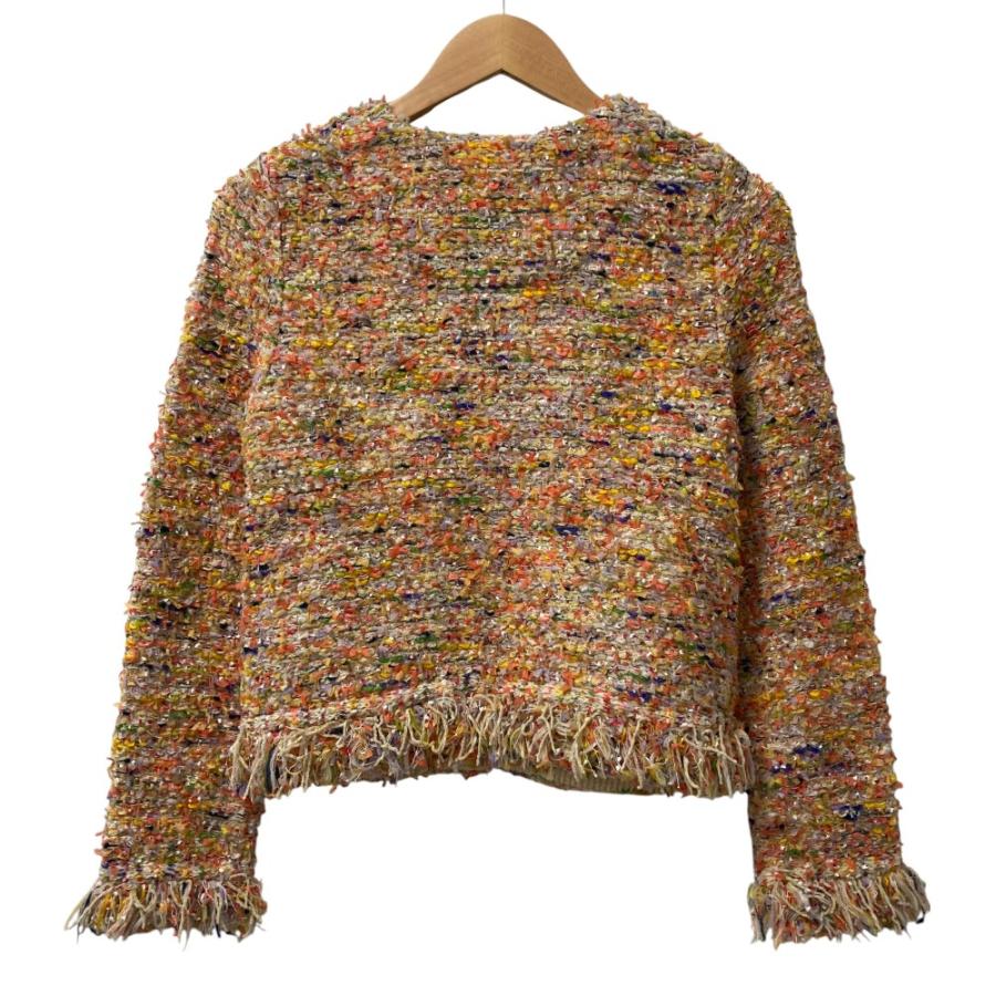 ESTNATION ツイードニットジャケット 38 ベージュyonetomi ESTNATION ツイードニットジャケット 38 ベージュyonetomi