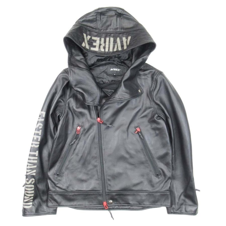 『AVIREX』アヴィレックス (M) フーデッド コンバット ライダース AVIREX 新品同様 アヴィレックス HOODED COMBAT RIDERS