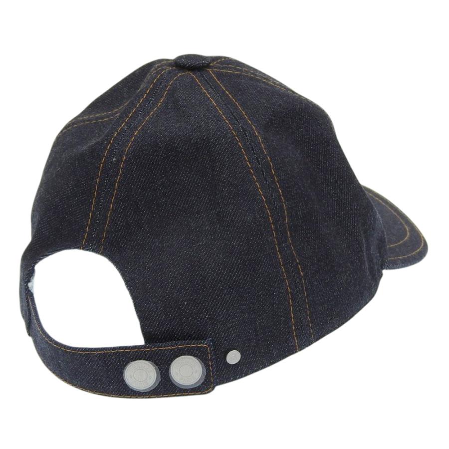 HERMES 美品 エルメス セリエボタン デニムベースボールキャップ