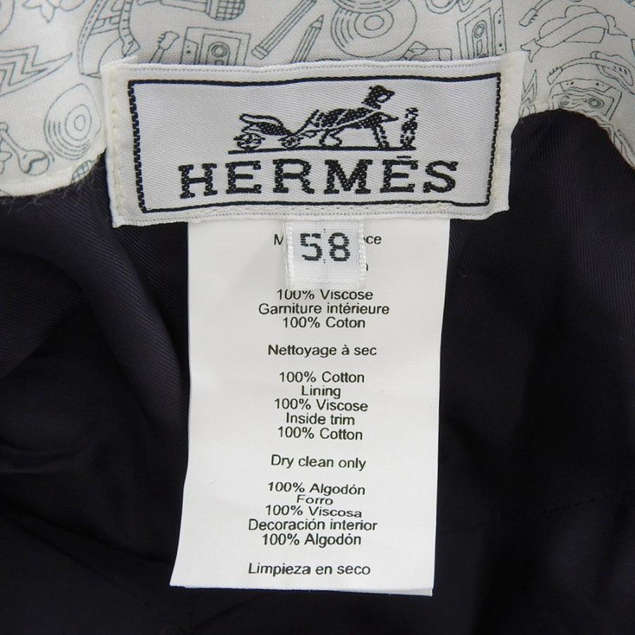 HERMES（エルメス） 美品 セリエボタン デニムベースボールキャップ