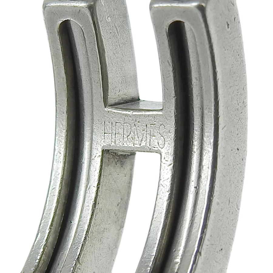 HERMES（エルメス） 良品 Hロゴ キーリング キーホルダー Ag925