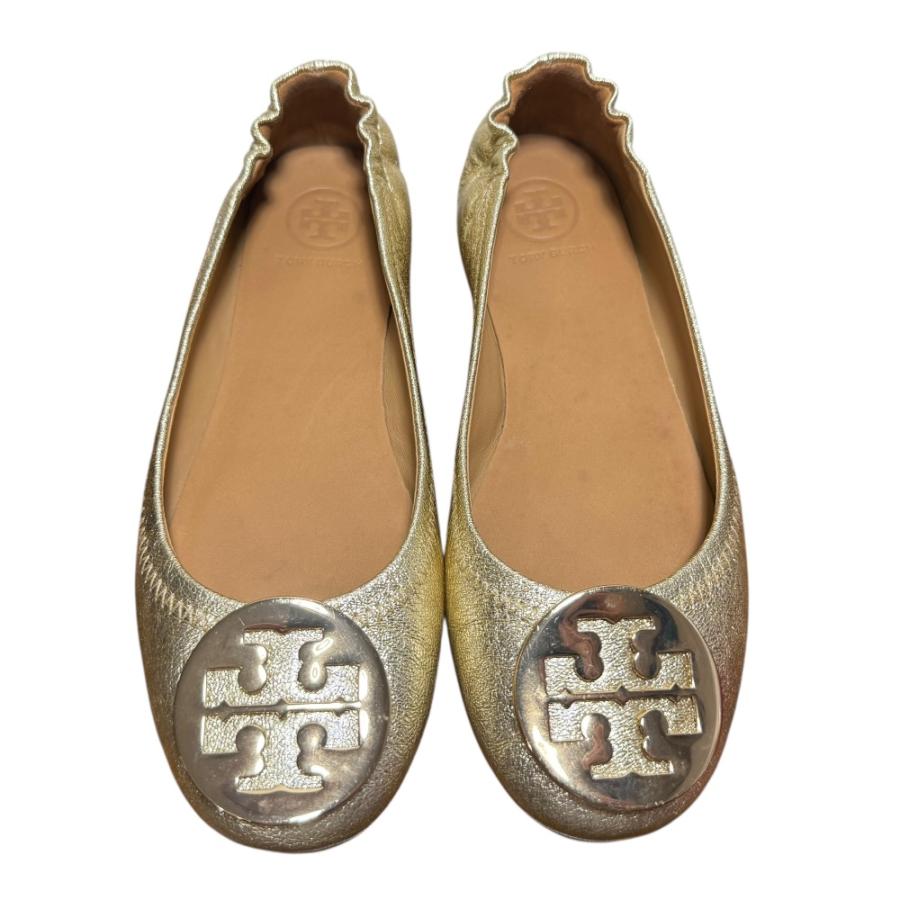 TORY BURCH（トリーバーチ） 美品 レザー フラットパンプス バレエ