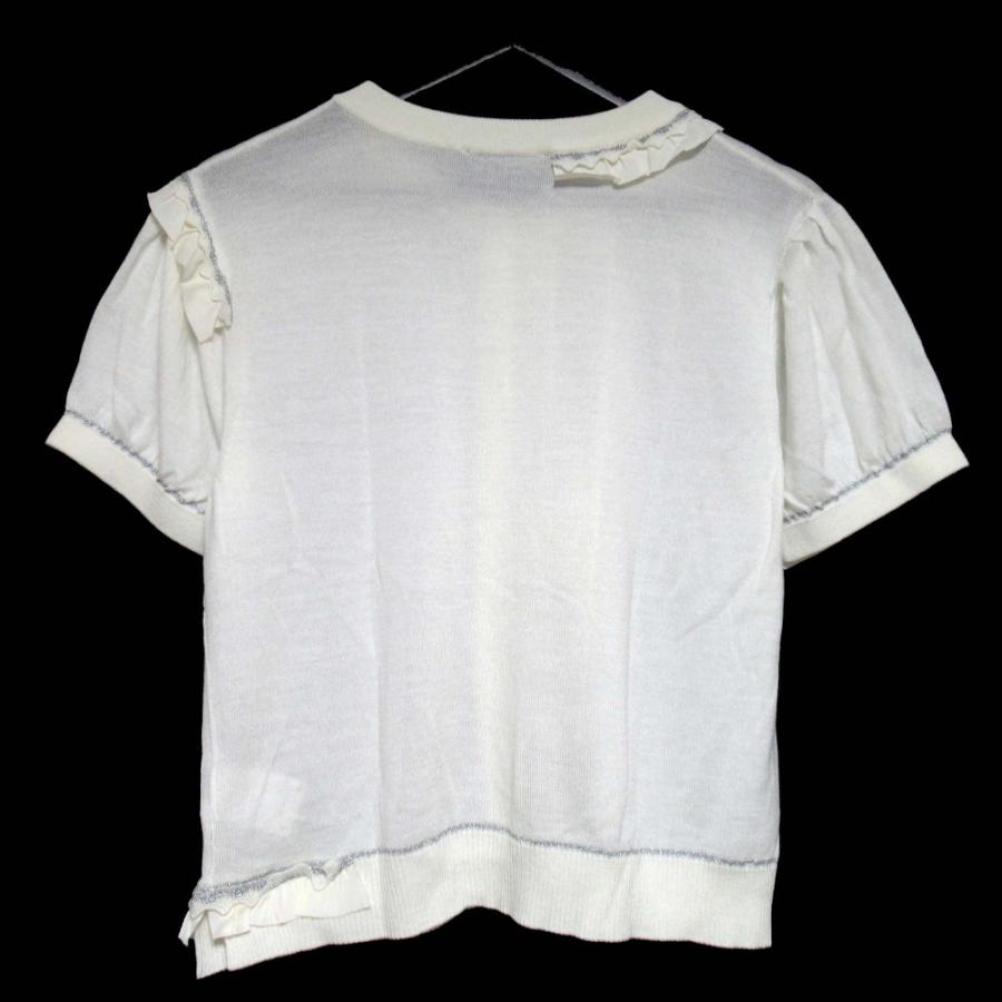 美品 Simone Rocha シモーネロシャ ウール シルク 半袖 フリル ニット 