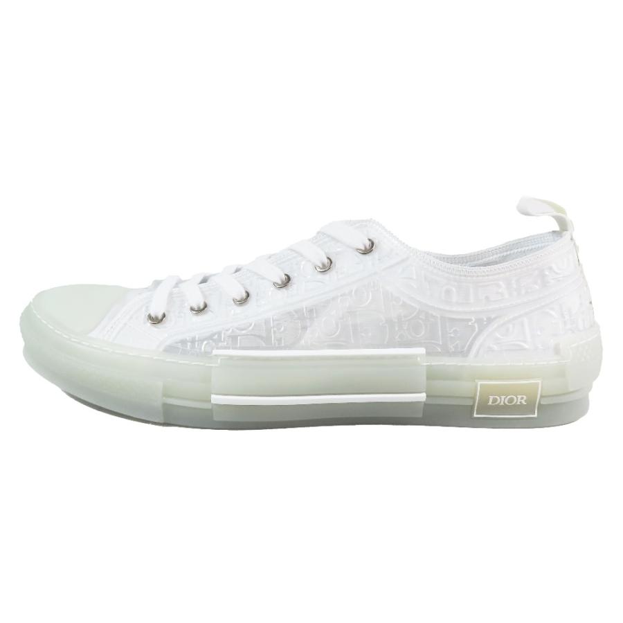 未使用 DIOR ディオール B23 オブリーク クリア ローカットスニーカー 