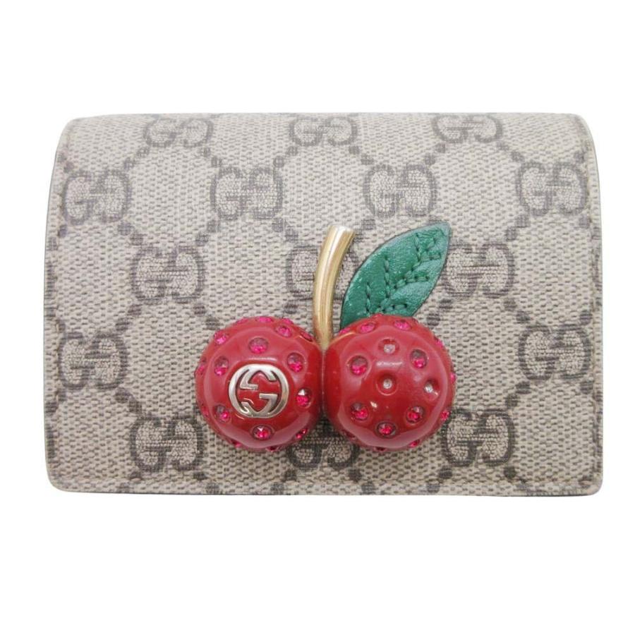 グッチ GGスプリーム コンパクトウォレット ミニ財布 508757 小銭入れ有