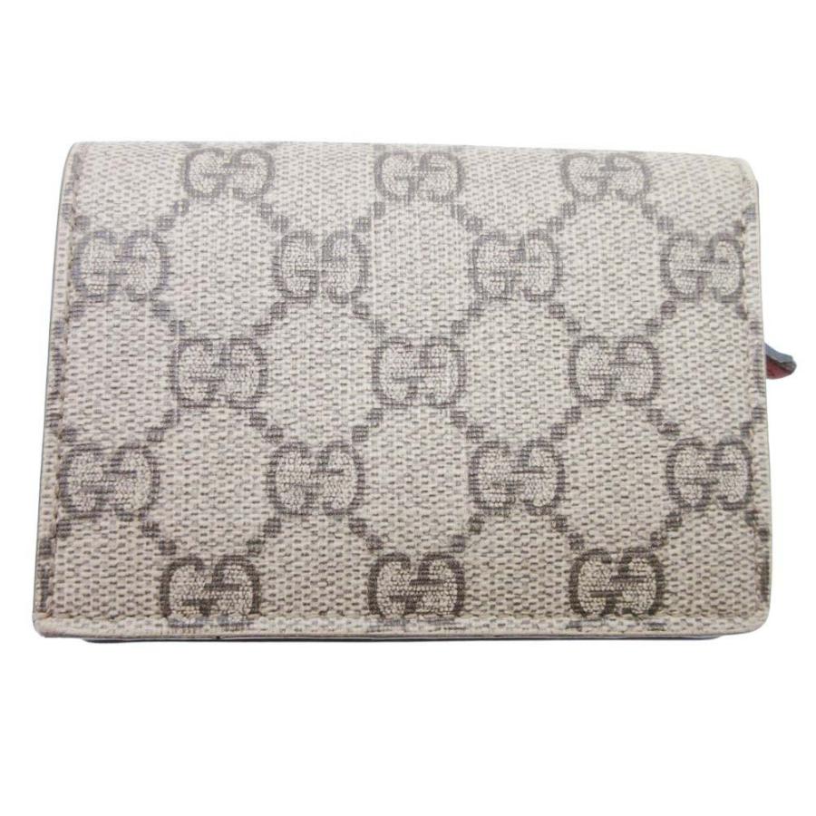 GUCCI 美品 グッチ GGスプリーム チェリー 二つ折り財布 コンパクト 