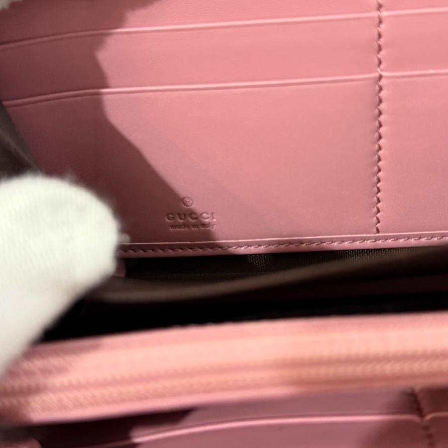 GUCCI（グッチ） 美品 GGスプリーム パールチャーム ラウンド 