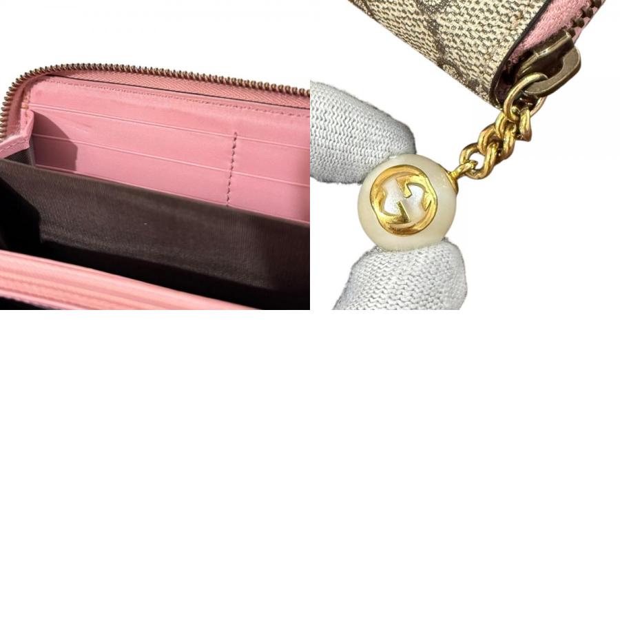 GUCCI（グッチ） 美品 GGスプリーム パールチャーム ラウンド 