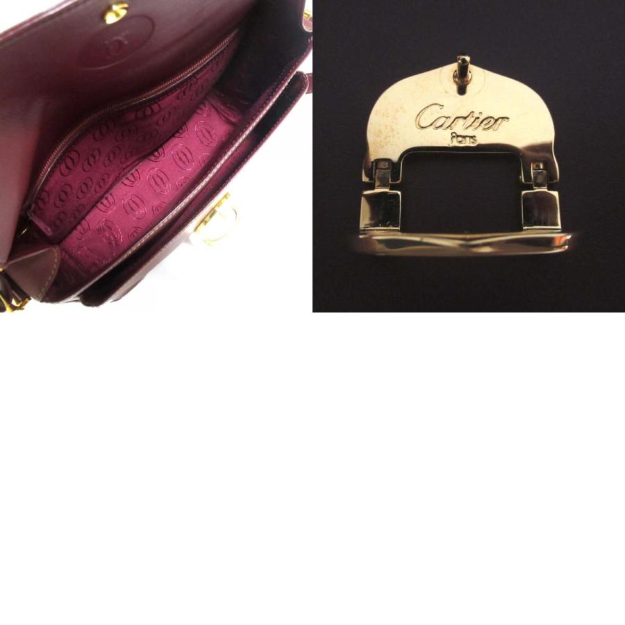 Cartier カルティエ マストライン レザー クロスボディ ショルダーバッグ Cartier 美品 カルティエ マストライン レザー クロスボディ