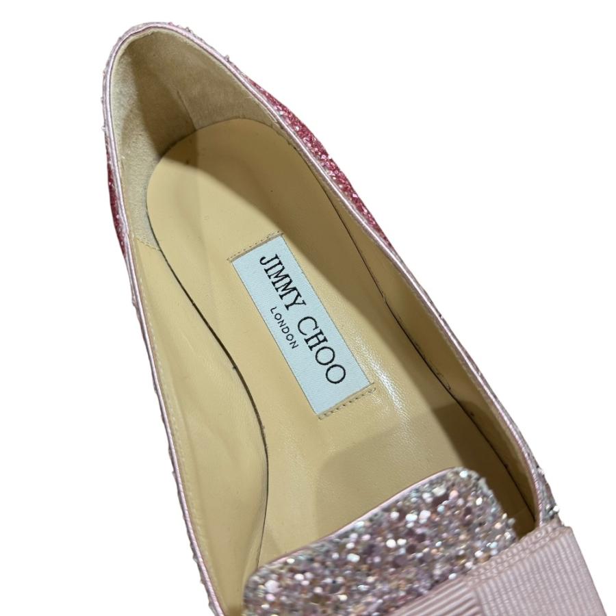 JIMMY CHOO（ジミーチュウ） 美品 グリッター ポインテッドトゥ