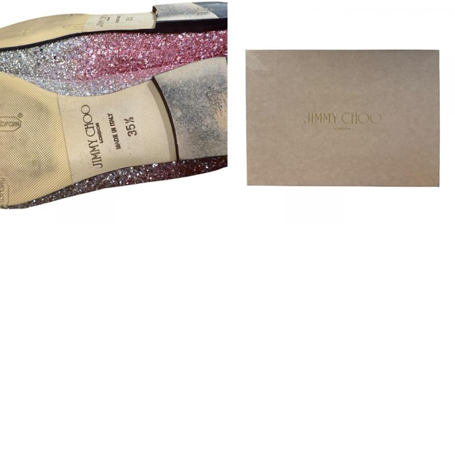JIMMY CHOO（ジミーチュウ） 美品 グリッター ポインテッドトゥ