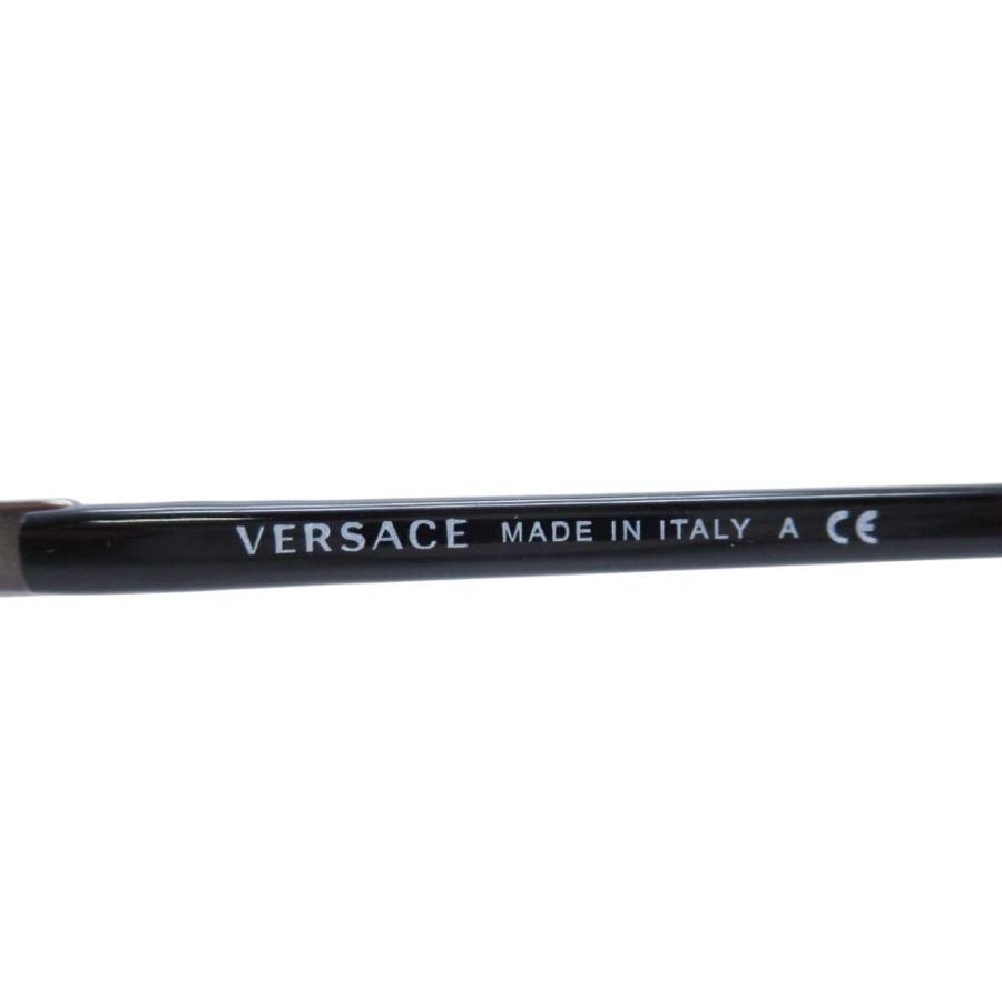VERSACE 未使用 ヴェルサーチ グルカ模様 サングラス ハーフリム  