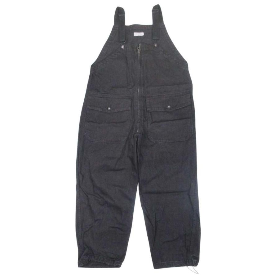 美品 niko and  ニコアンド ブラックデニム オーバーオール