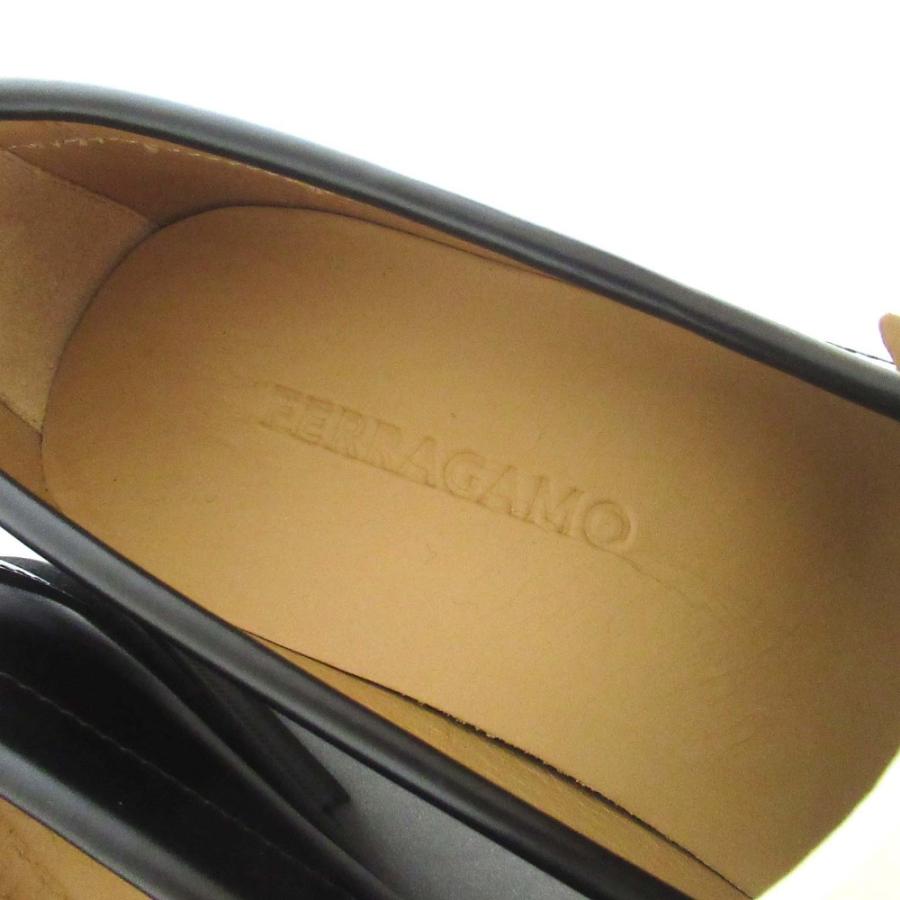 未使用 FERRAGAMO フェラガモ FILLMORE レザー ローファー シューズ 