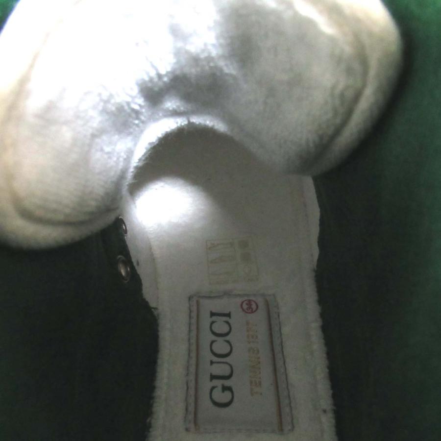 GUCCI 美品 グッチ テニス1977 GG柄×シェリーライン ハイカット