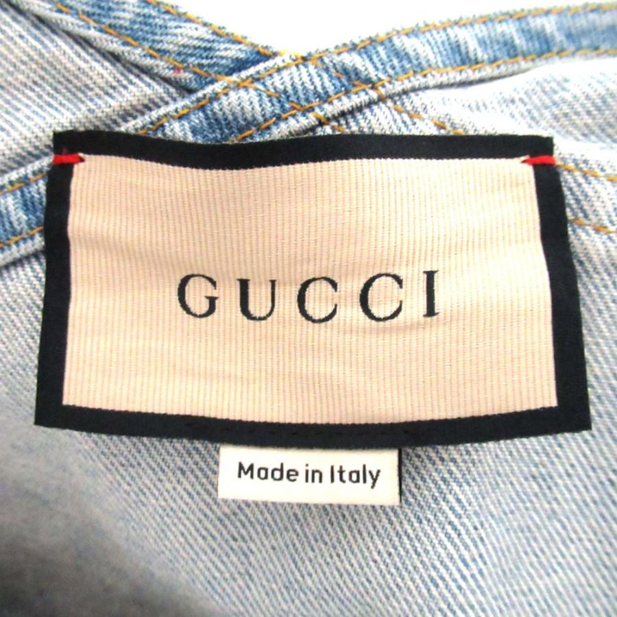 GUCCI（グッチ） 美品 23AW GUCCI FUORI プリント デニム サロペット