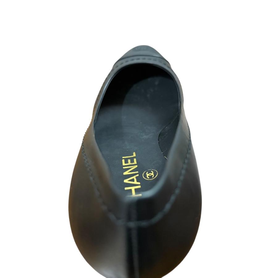 CHANEL ブラック パンプス 38ハーフ　美品 2889900000077782-1w.jpg