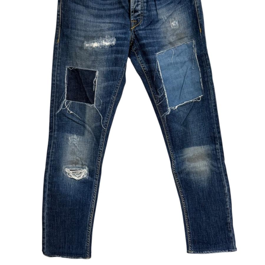 美品 SIVIGLIA シヴィリア ストレッチ パッチワーク デニムパンツ 