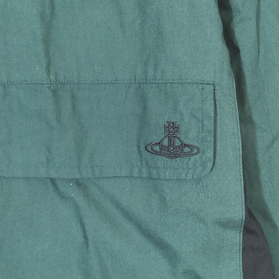 た*ん様 ヴィヴィアンウエストウッドマン　オーブ刺繍長袖シャツ　変形　アシンメト ヴィヴィアンウエストウッドマンVivienne Westwood MAN オーブ刺繍