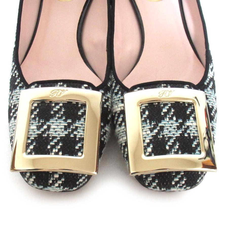 Roger Vivier（ロジェヴィヴィエ） 美品 バレリーナ スクエアバックル 