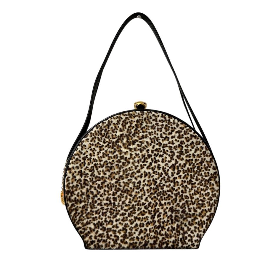 GINZA Kanematsu（銀座かねまつ） 美品 レオパード柄 スエード ハラコ