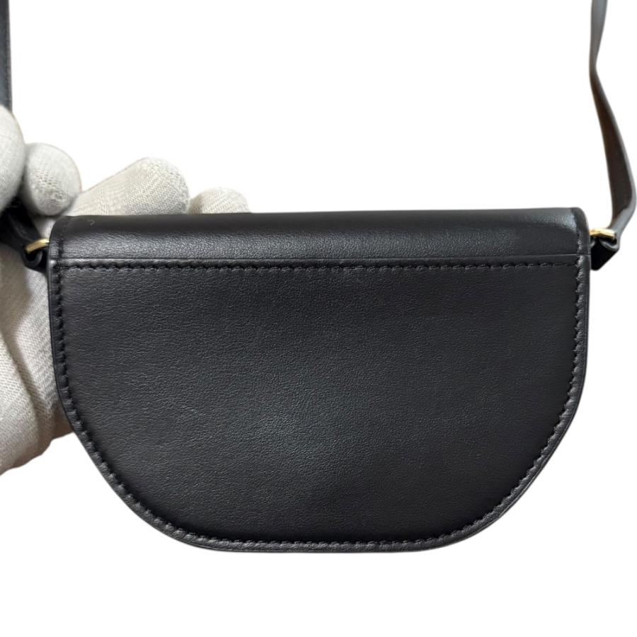 美品 BURBERRY バーバリー ミニオリンピア マイクロ ショルダーバッグ ブラック レディース 古着 中古 USED BURBERRY（バーバリー） 美品 ミニオリンピア マイクロ ショルダー