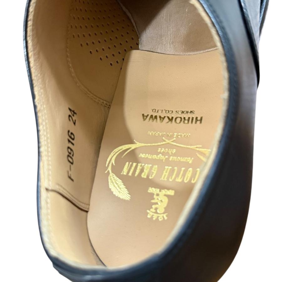 【極美品】SCOTCHGRAIN スコッチグレイン デッキシューズ 24 スコッチグレイン（SCOTCH GRAIN） 美品 レザー ストレートチップ