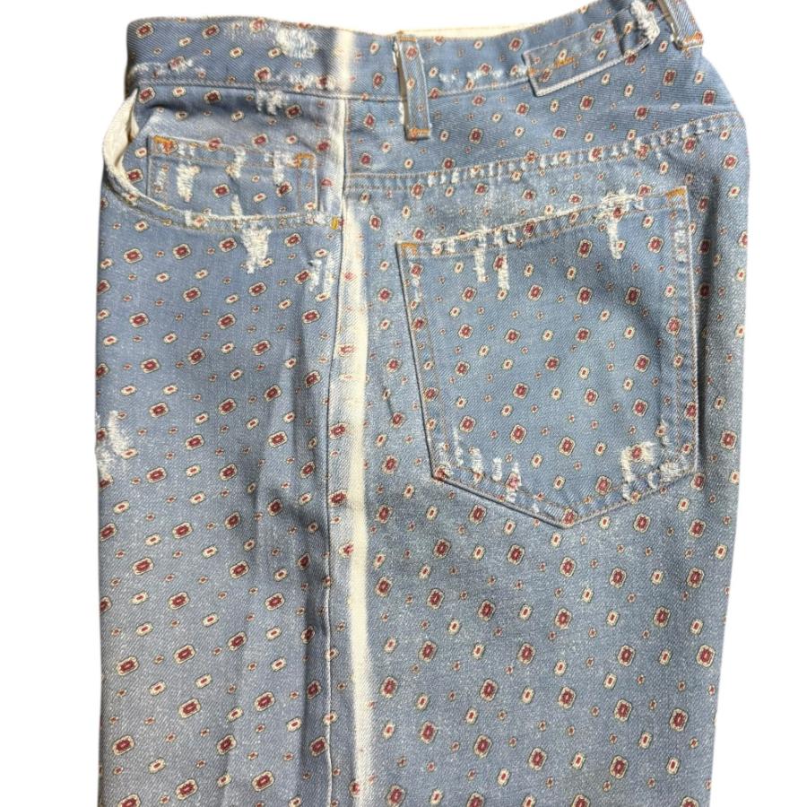 DOLCE&GABBANA（ドルチェ & ガッバーナ） 美品 総柄 クロップド デニム